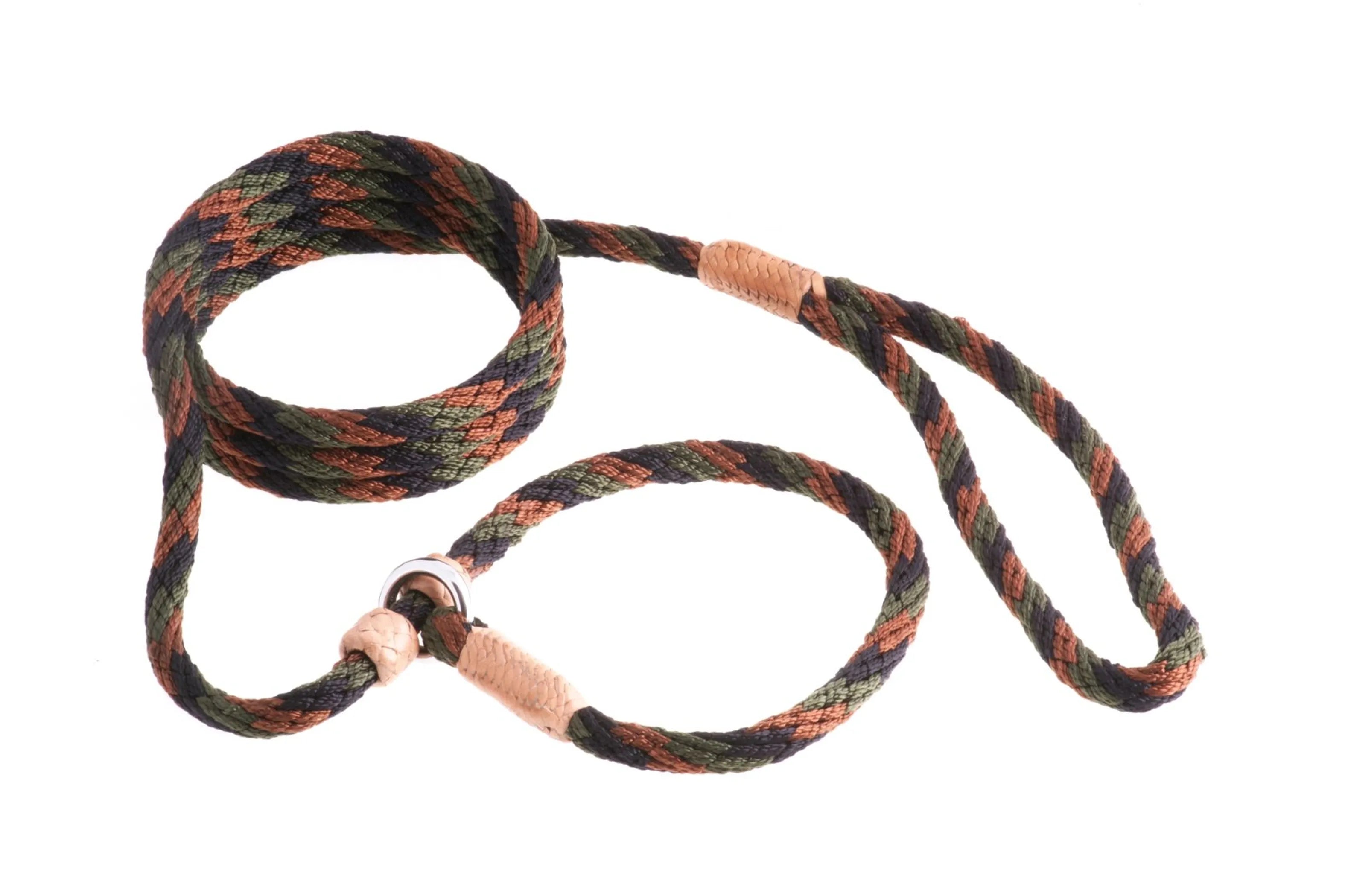 Nylon Slip Leash With 2 Stoppers (6ft  x 5/16in or 8mm)
