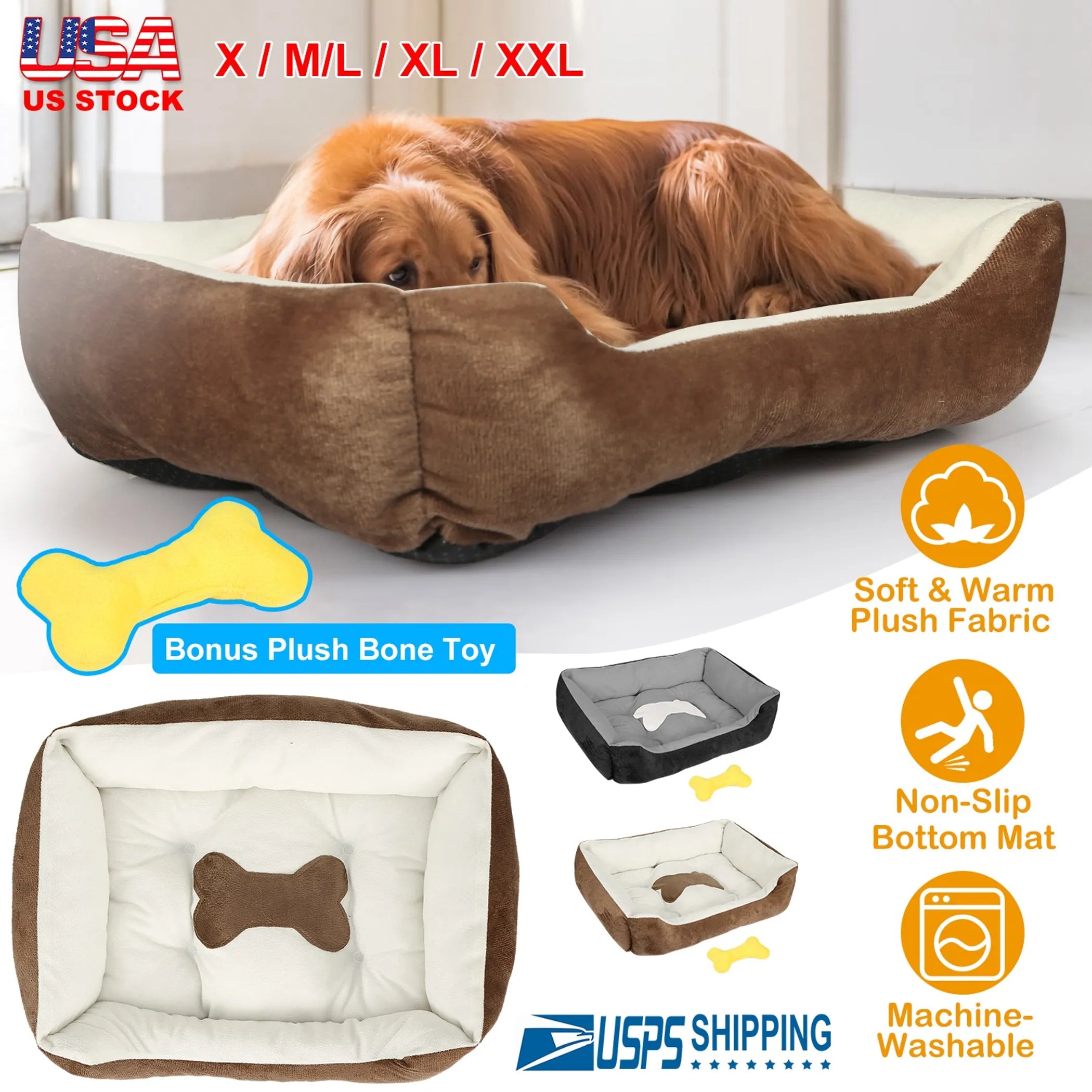 Pet Dog Bed Soft Warm Fleece