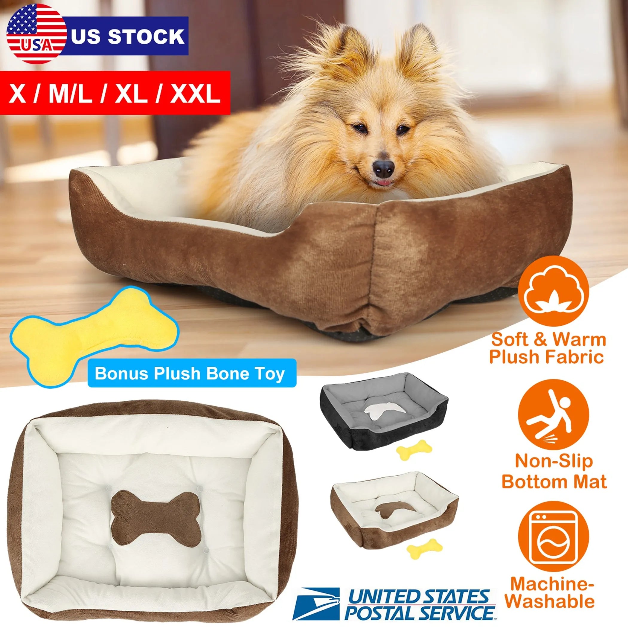 Pet Dog Bed Soft Warm Fleece