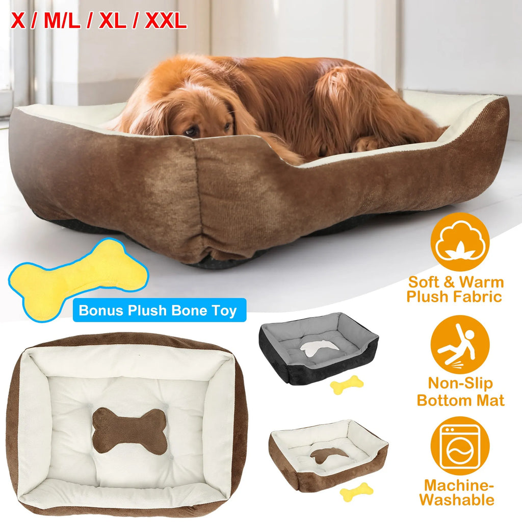 Pet Dog Bed Soft Warm Fleece