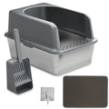 Enclosed Stainless Steel Cat Litter Box